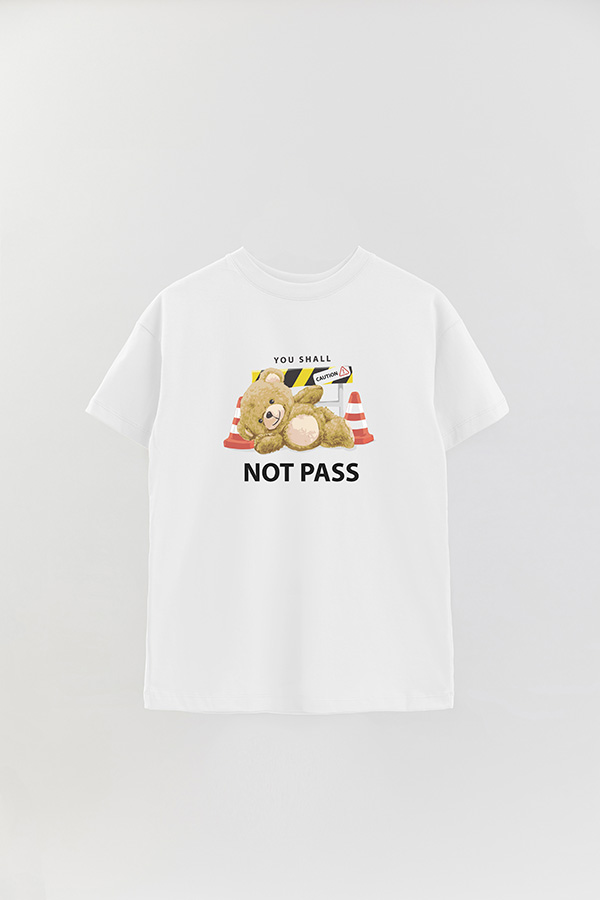 REMERA OVER ESTAMPADA UNISEX NOT PASS
