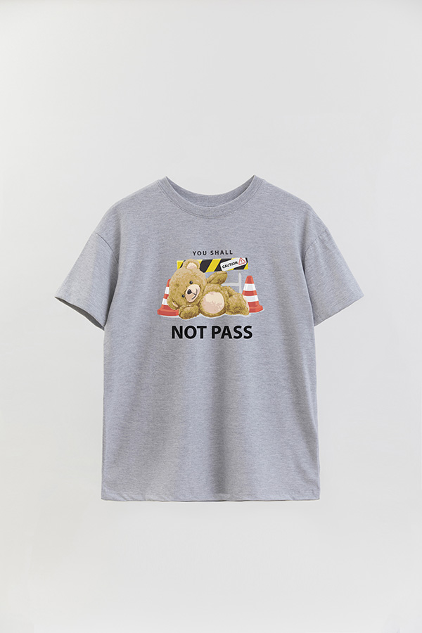 REMERA OVER ESTAMPADA UNISEX NOT PASS