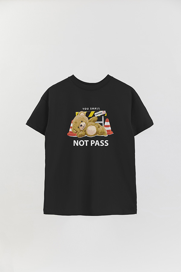 REMERA OVER ESTAMPADA UNISEX NOT PASS