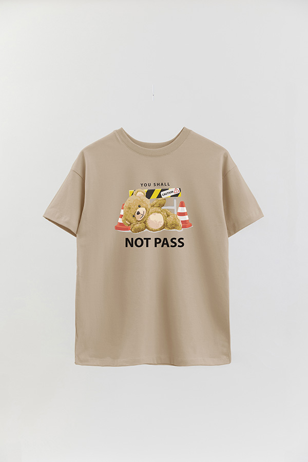 REMERA OVER ESTAMPADA UNISEX NOT PASS