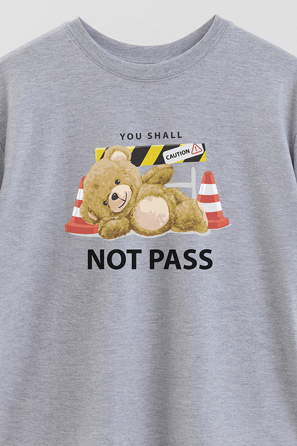 REMERA OVER ESTAMPADA UNISEX NOT PASS