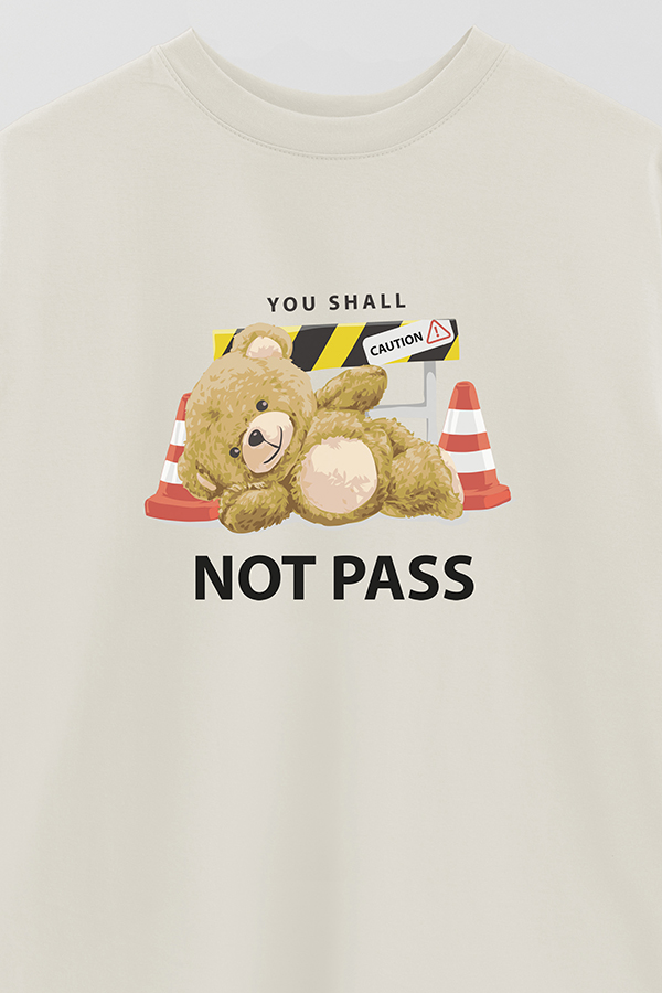 REMERA OVER ESTAMPADA UNISEX NOT PASS