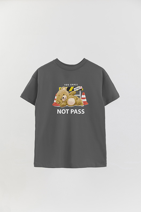 REMERA OVER ESTAMPADA UNISEX NOT PASS