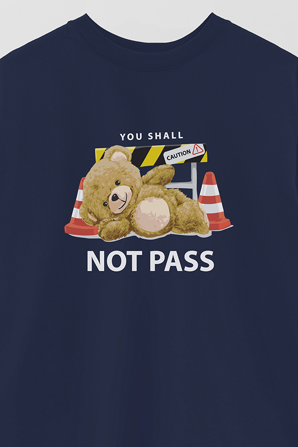 REMERA OVER ESTAMPADA UNISEX NOT PASS