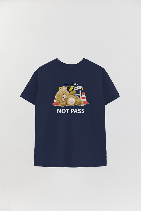 REMERA OVER ESTAMPADA UNISEX NOT PASS