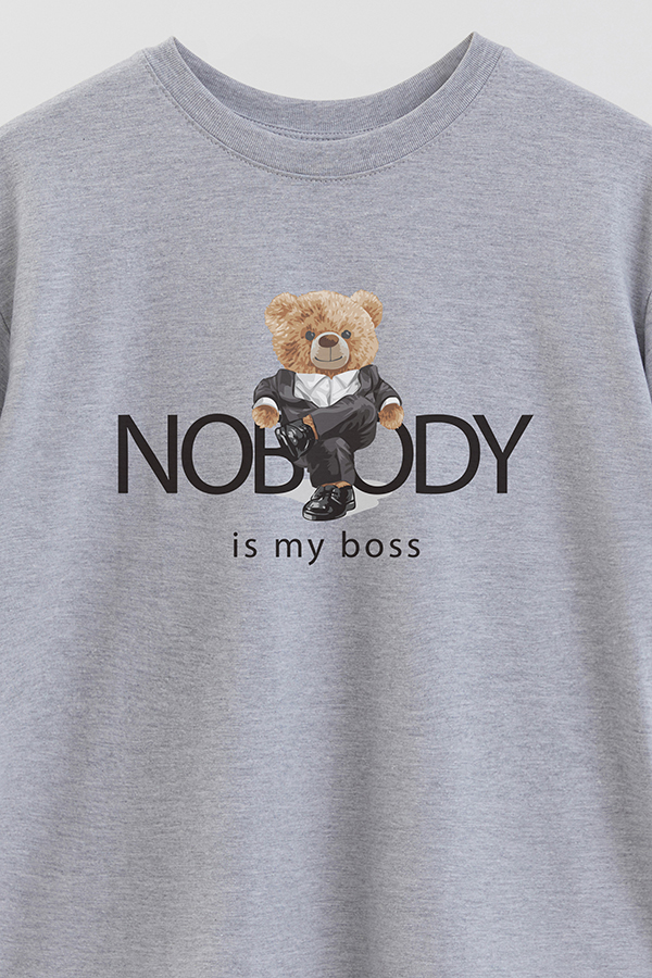 REMERA OVER ESTAMPADA UNISEX NOBODY