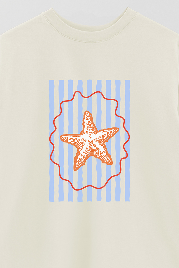 REMERA OVER ESTAMPADA ITALIAN STAR