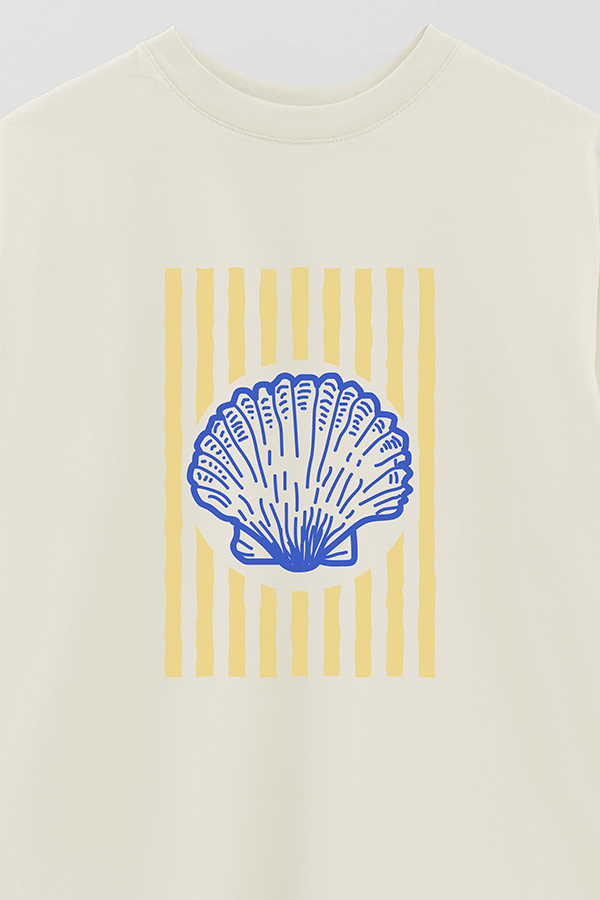 REMERA OVER ESTAMPADA ITALIAN SHELL