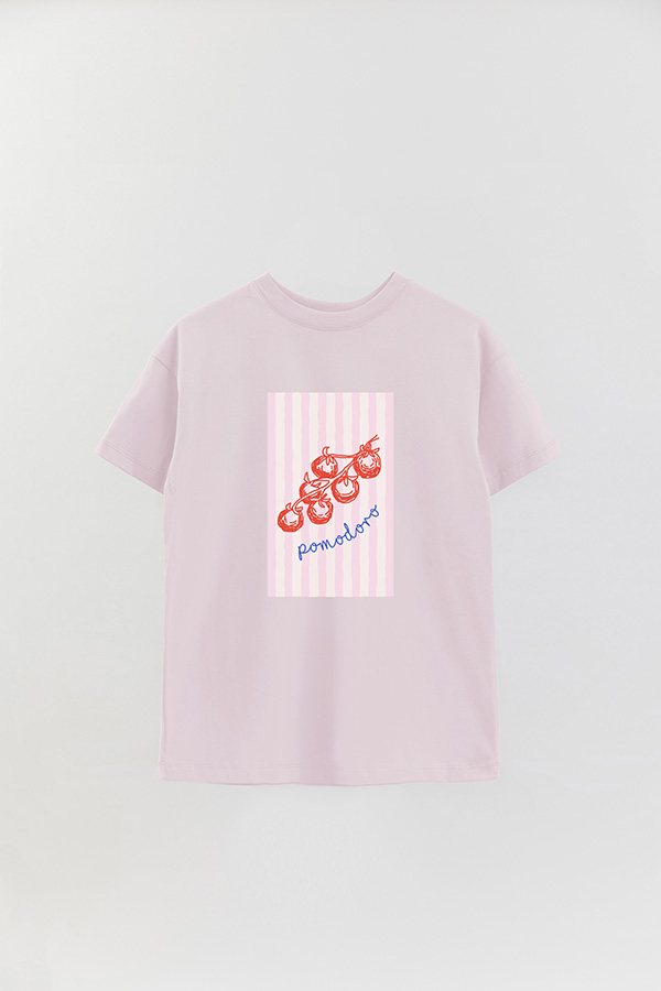 REMERA OVER ESTAMPADA ITALIAN POMODORO