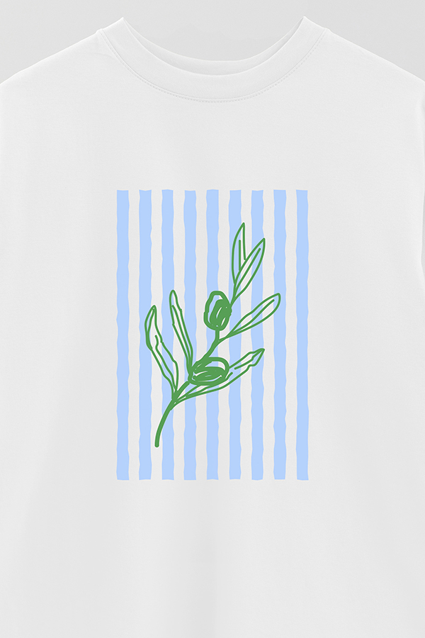 REMERA OVER ESTAMPADA ITALIAN OLIVE