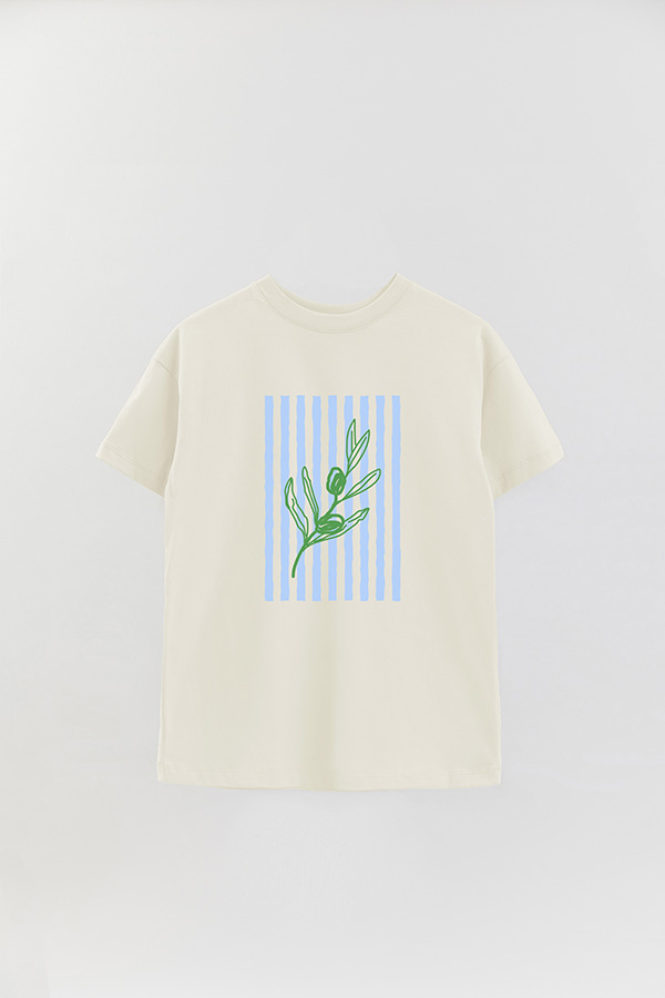 REMERA OVER ESTAMPADA ITALIAN OLIVE