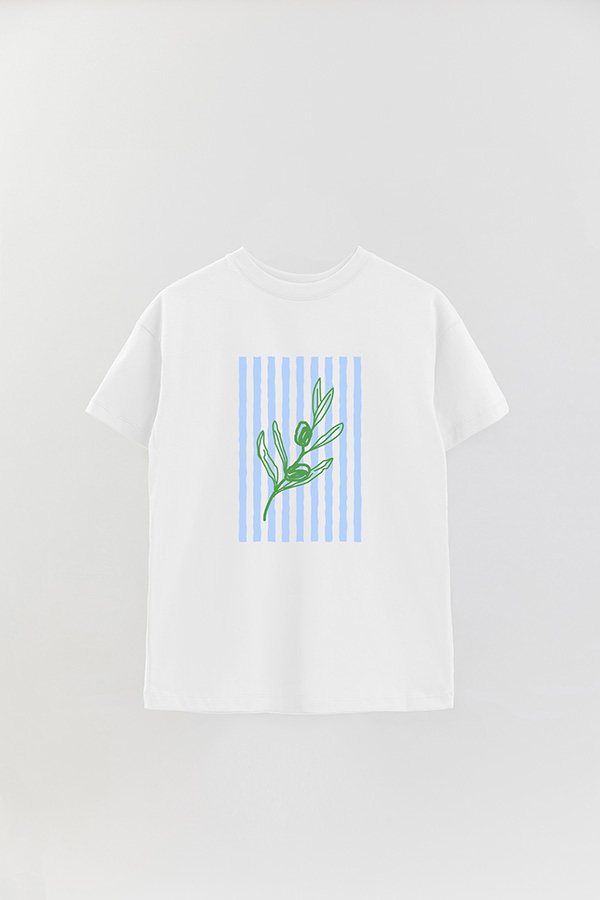 REMERA OVER ESTAMPADA ITALIAN OLIVE