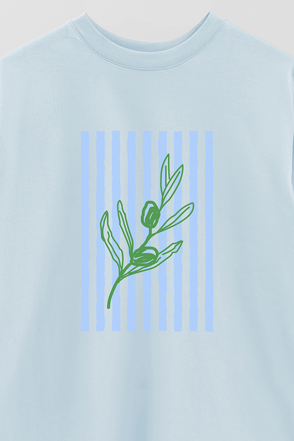 REMERA OVER ESTAMPADA ITALIAN OLIVE