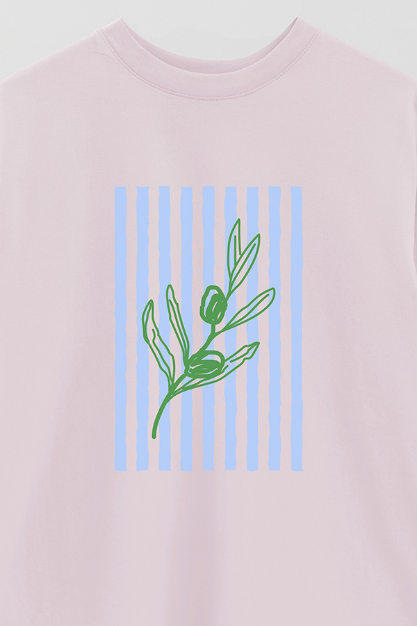 REMERA OVER ESTAMPADA ITALIAN OLIVE