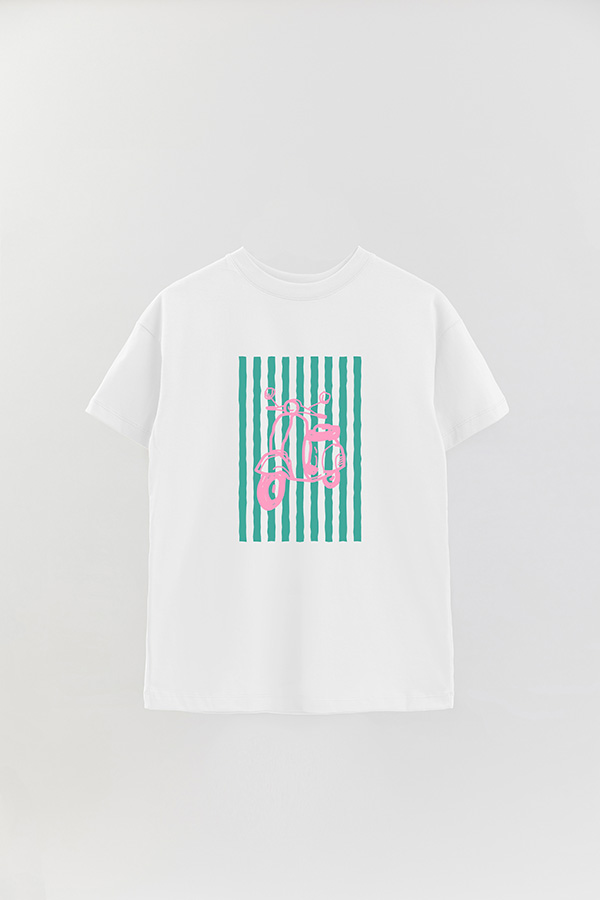 REMERA OVER ESTAMPADA ITALIAN MOTO