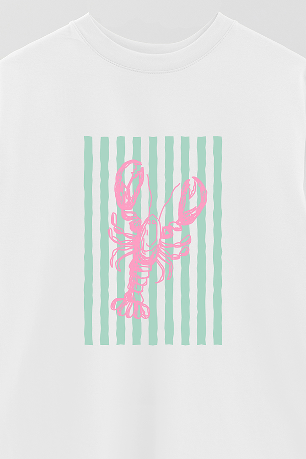 REMERA OVER ESTAMPADA ITALIAN LOBSTER