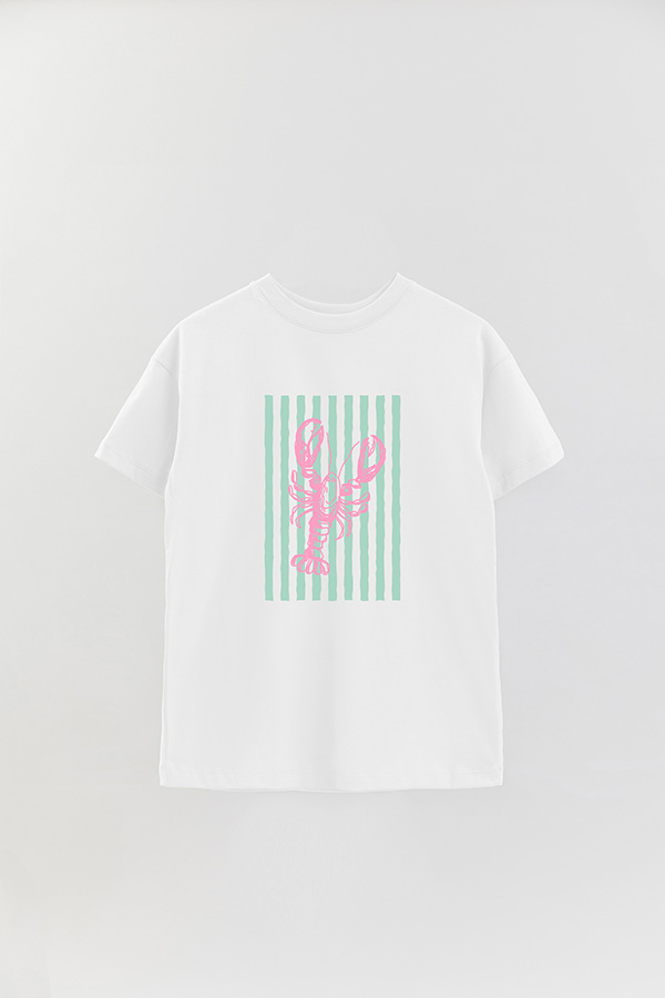REMERA OVER ESTAMPADA ITALIAN LOBSTER