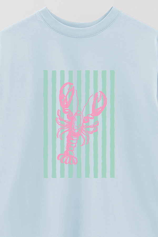 REMERA OVER ESTAMPADA ITALIAN LOBSTER