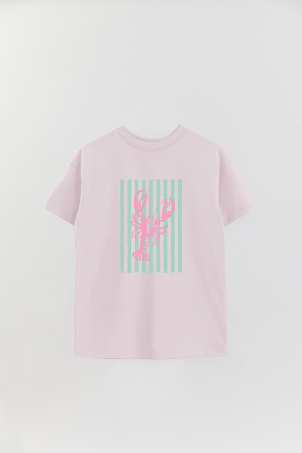 REMERA OVER ESTAMPADA ITALIAN LOBSTER