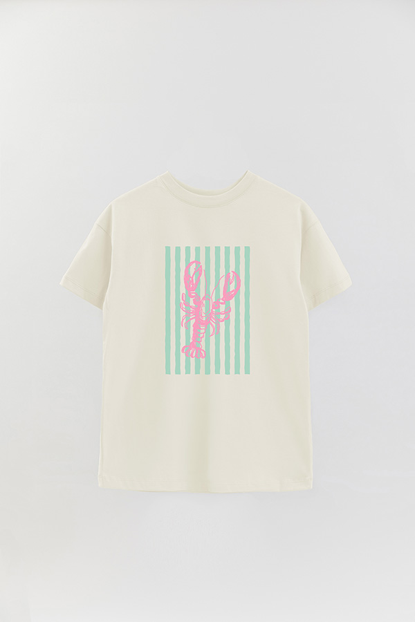 REMERA OVER ESTAMPADA ITALIAN LOBSTER