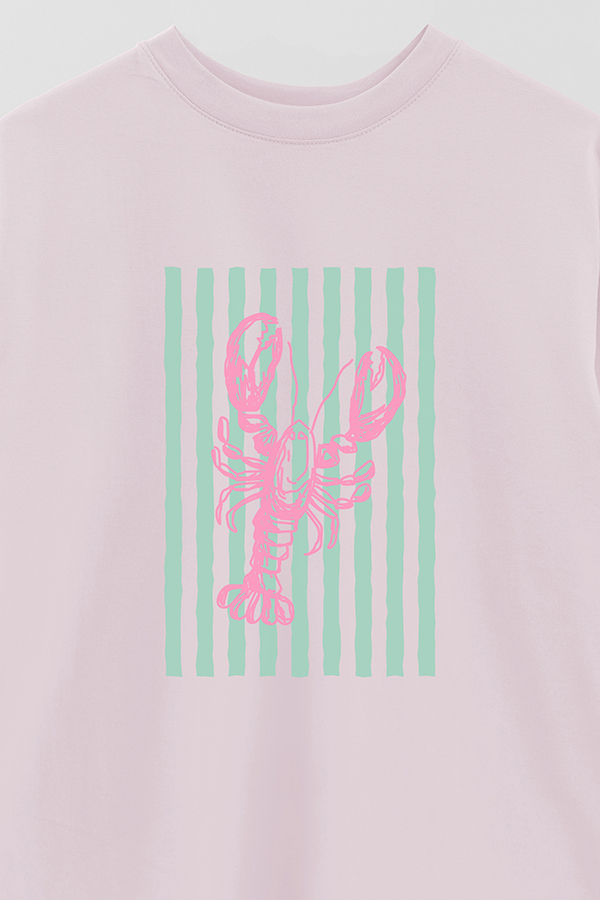 REMERA OVER ESTAMPADA ITALIAN LOBSTER