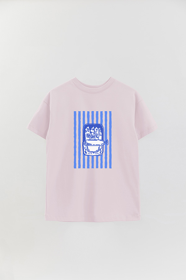 REMERA OVER ESTAMPADA ITALIAN BLUE