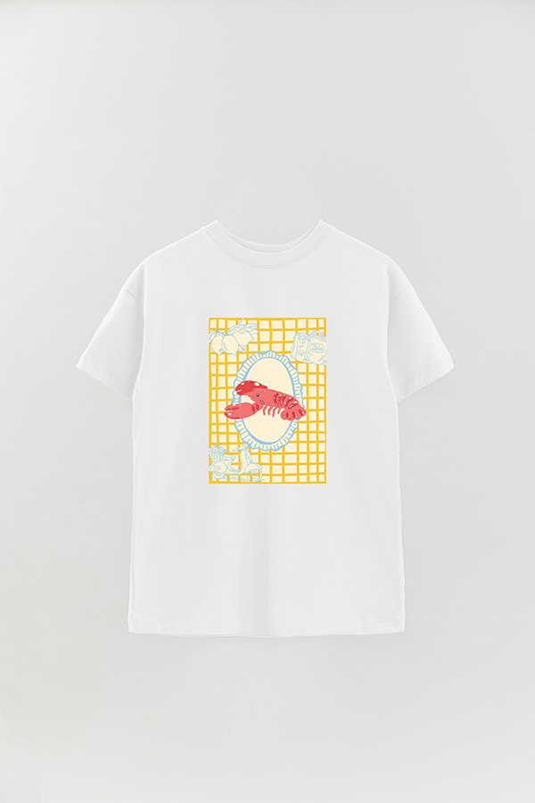 REMERA OVER ESTAMPADA ITALIAN YELLOW