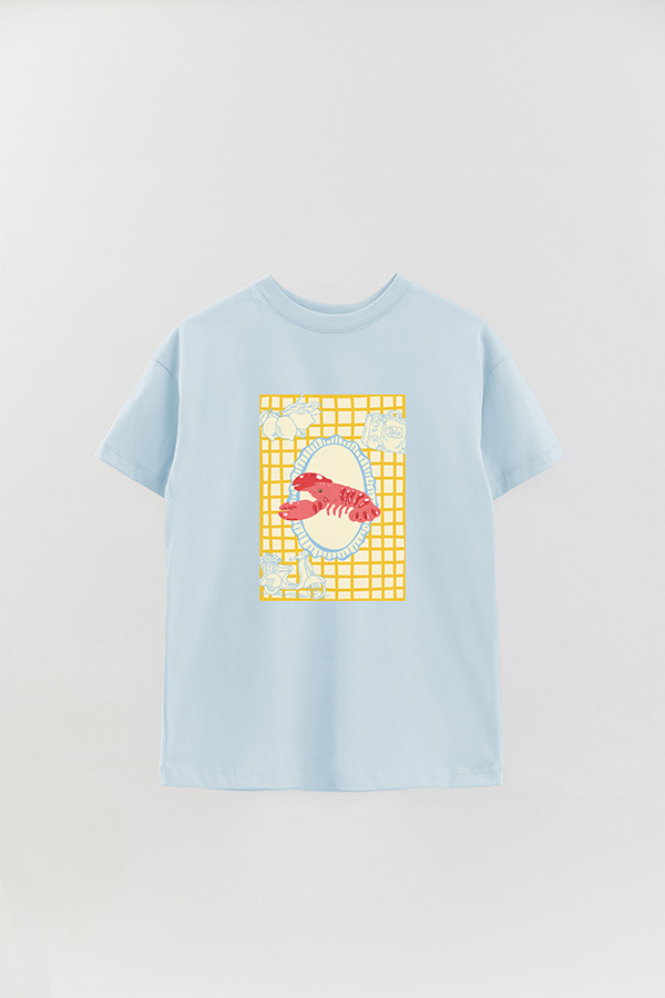 REMERA OVER ESTAMPADA ITALIAN YELLOW