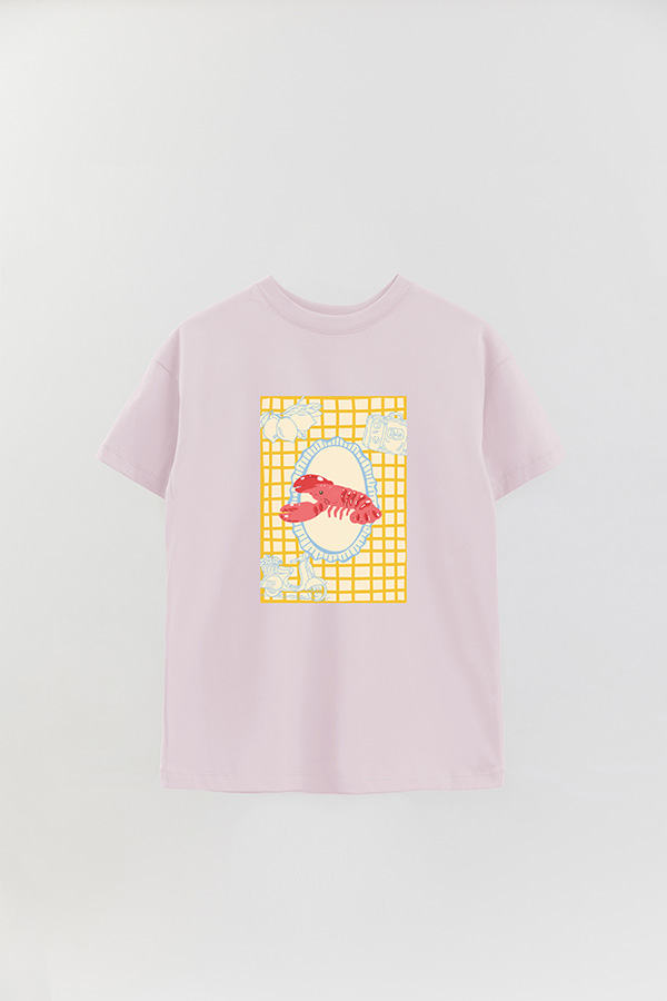REMERA OVER ESTAMPADA ITALIAN YELLOW
