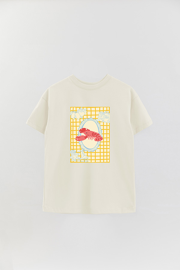 REMERA OVER ESTAMPADA ITALIAN YELLOW