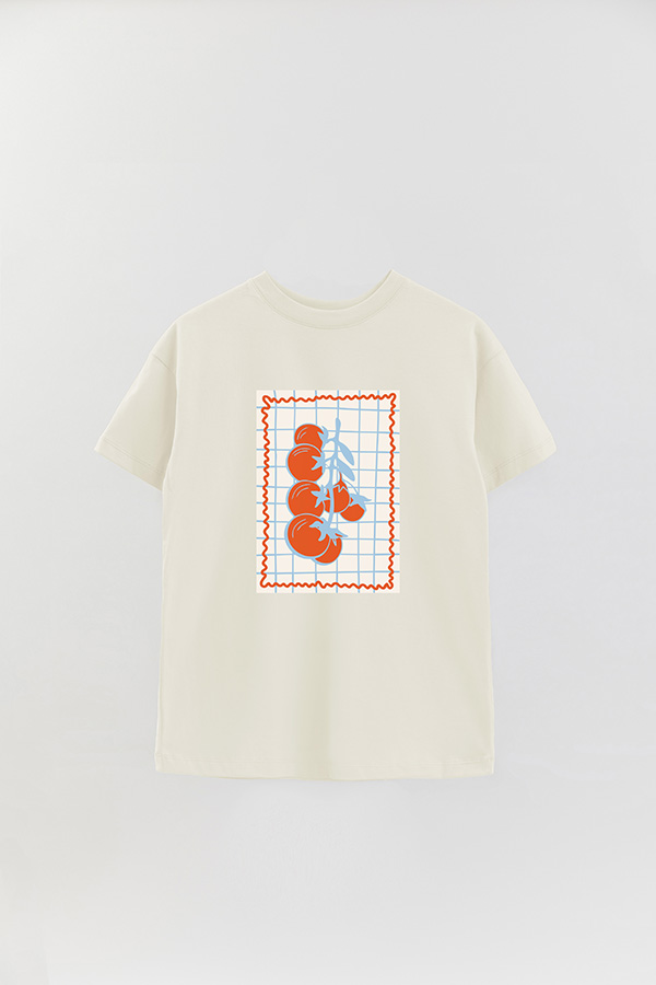 REMERA OVER ESTAMPADA ITALIAN TOMATO