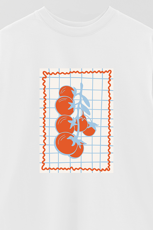 REMERA OVER ESTAMPADA ITALIAN TOMATO
