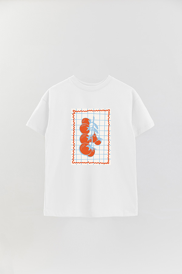 REMERA OVER ESTAMPADA ITALIAN TOMATO