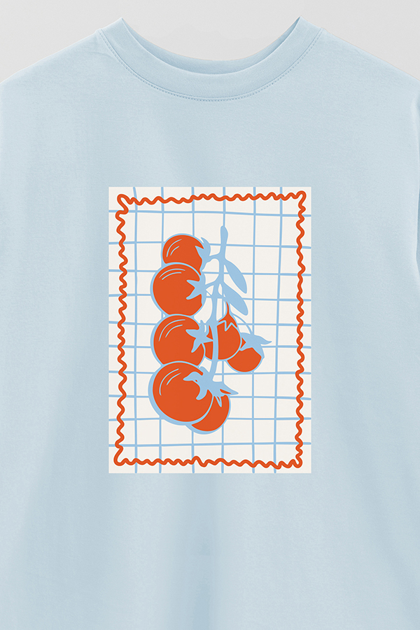 REMERA OVER ESTAMPADA ITALIAN TOMATO