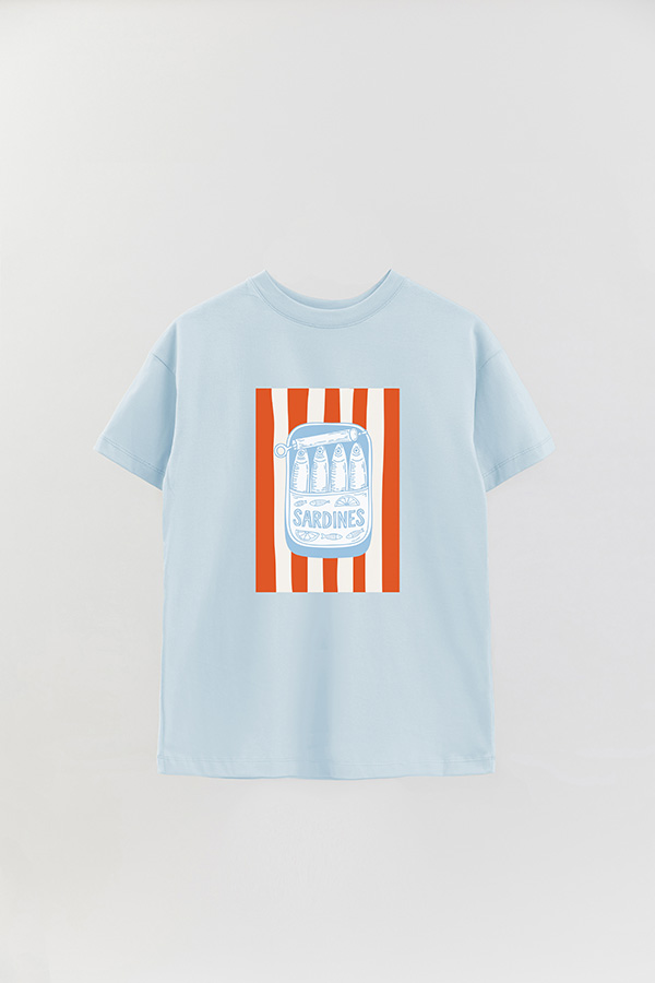 REMERA OVER ESTAMPADA ITALIAN SARDINES