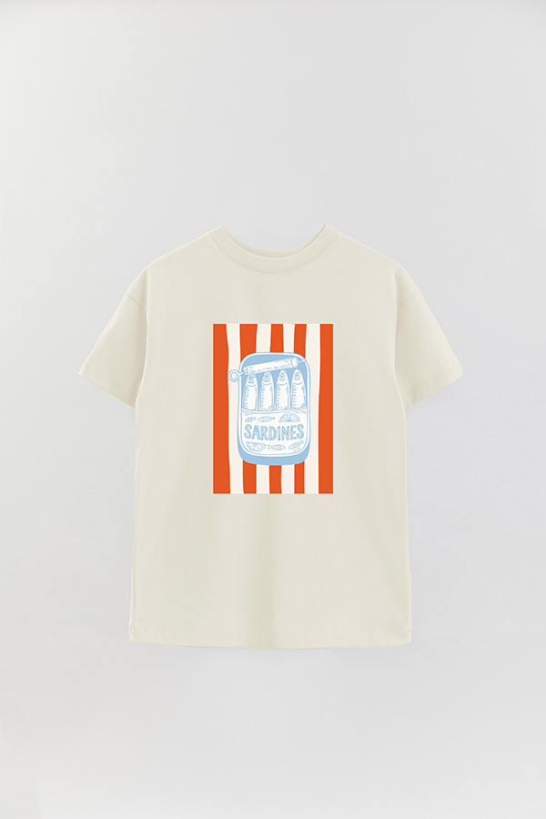 REMERA OVER ESTAMPADA ITALIAN SARDINES