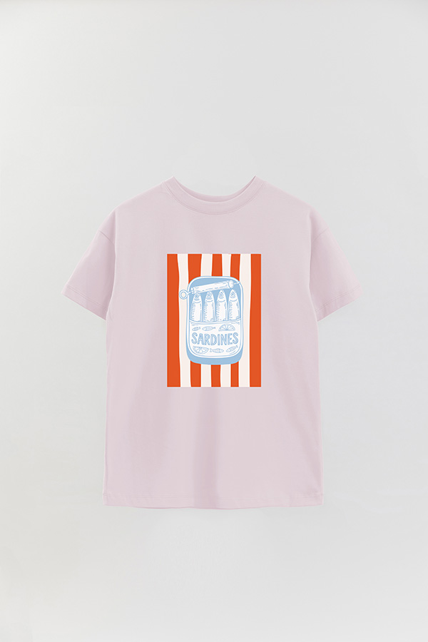 REMERA OVER ESTAMPADA ITALIAN SARDINES