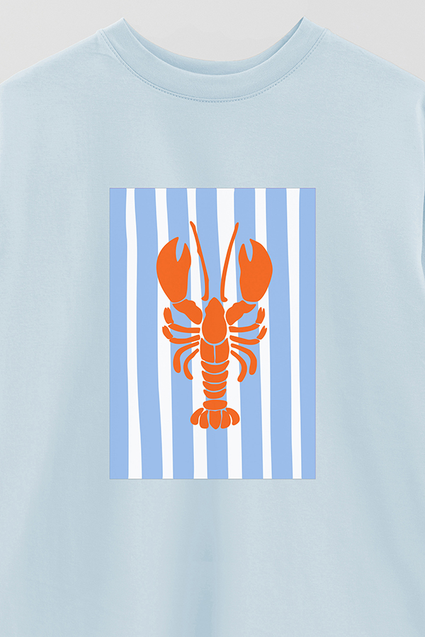 REMERA OVER ESTAMPADA ITALIAN LOBSTER II