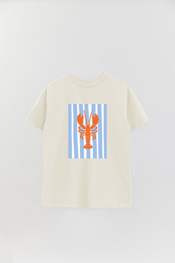 REMERA OVER ESTAMPADA ITALIAN LOBSTER II