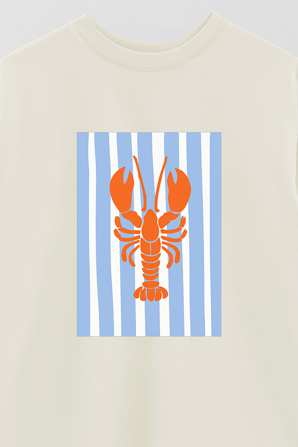 REMERA OVER ESTAMPADA ITALIAN LOBSTER II