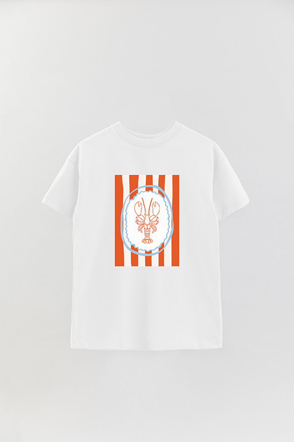 REMERA OVER ESTAMPADA ITALIAN LOBSTER III