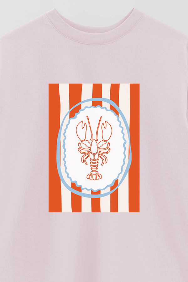 REMERA OVER ESTAMPADA ITALIAN LOBSTER III