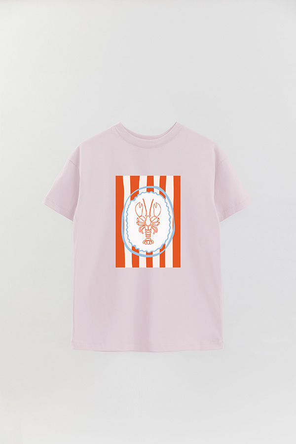 REMERA OVER ESTAMPADA ITALIAN LOBSTER III