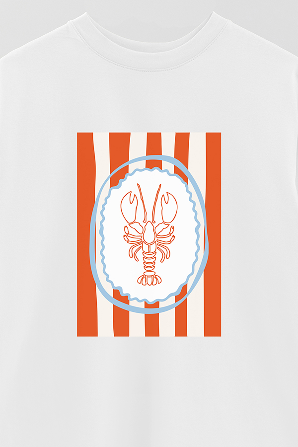 REMERA OVER ESTAMPADA ITALIAN LOBSTER III