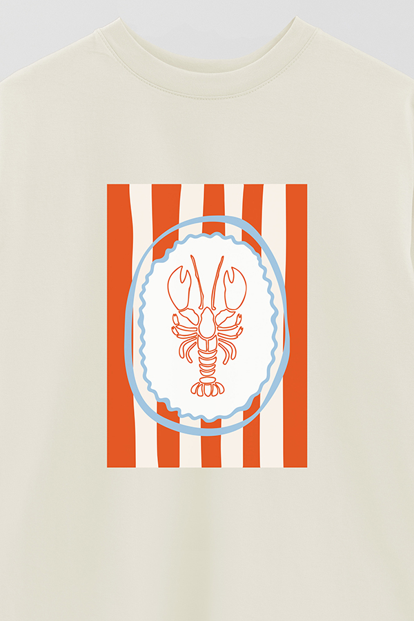 REMERA OVER ESTAMPADA ITALIAN LOBSTER III