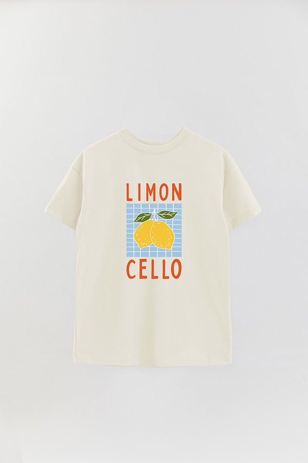 REMERA OVER ESTAMPADA ITALIAN LIMONCELLO