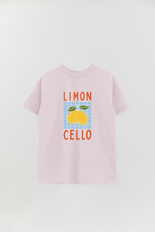 REMERA OVER ESTAMPADA ITALIAN LIMONCELLO
