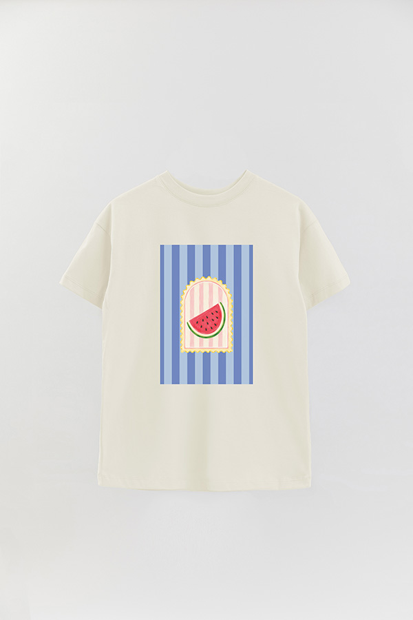 REMERA OVER ESTAMPADA ST WATERMELON