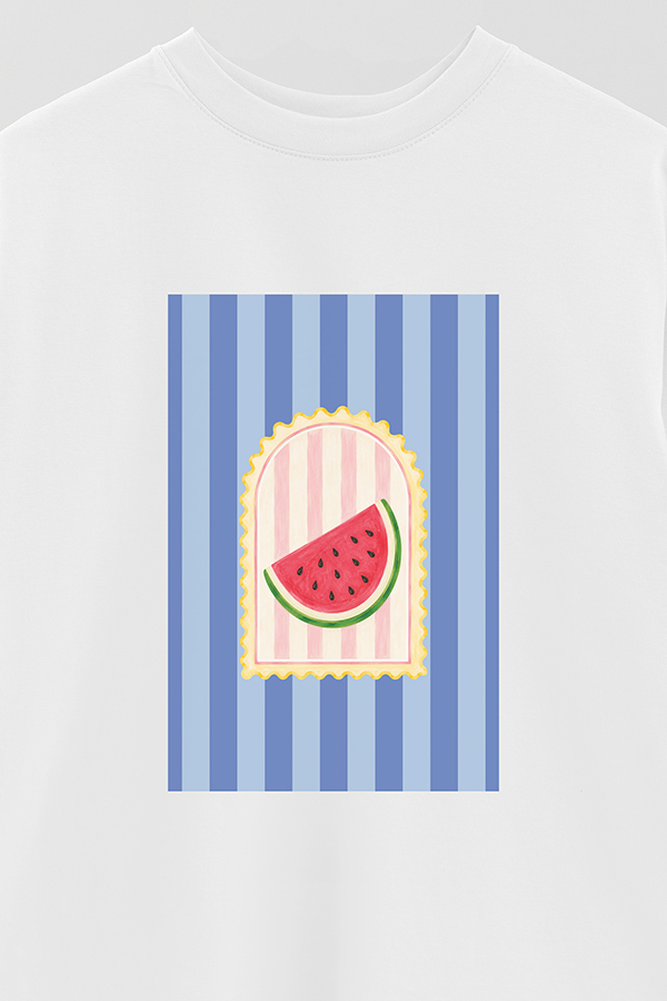 REMERA OVER ESTAMPADA ST WATERMELON