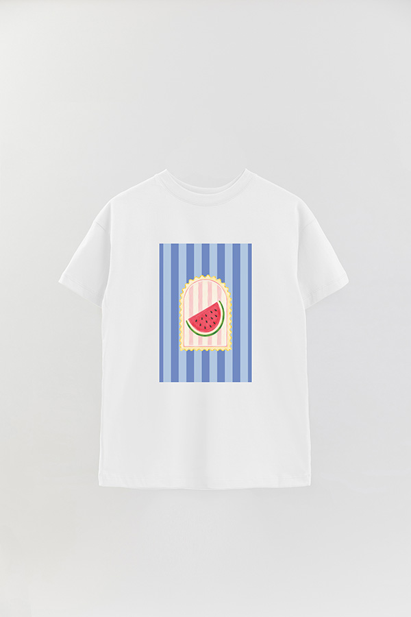 REMERA OVER ESTAMPADA ST WATERMELON